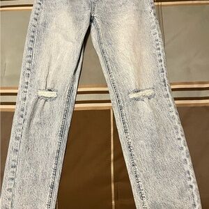 Distressed Light Wash Women's Jeans